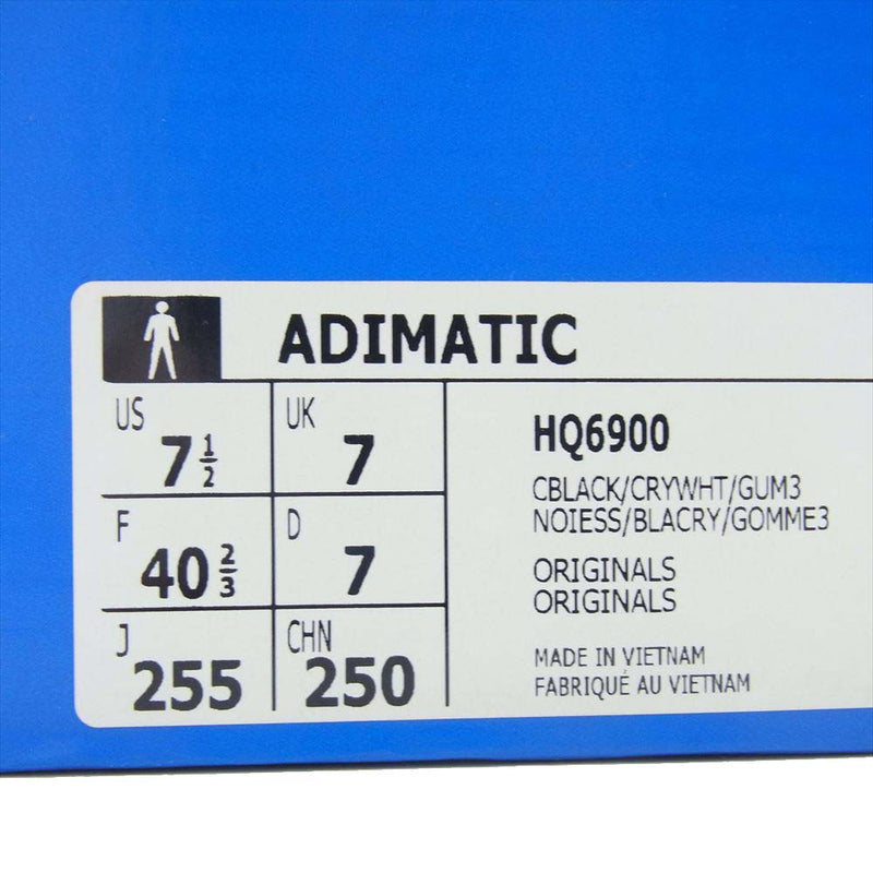 adidas アディダス HQ6900 Adimatic Core Black アディマティック コアブラック スニーカー ブラック系 25.5cm【美品】【中古】