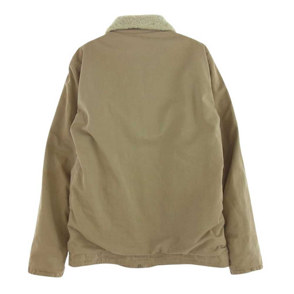 VISVIM ビズビム VS0001576　 DECKHAND JKT WIND STOPPER 襟ムートン 裏ボア ジップアップ N-1  デッキジャケット ベージュ系 M【中古】