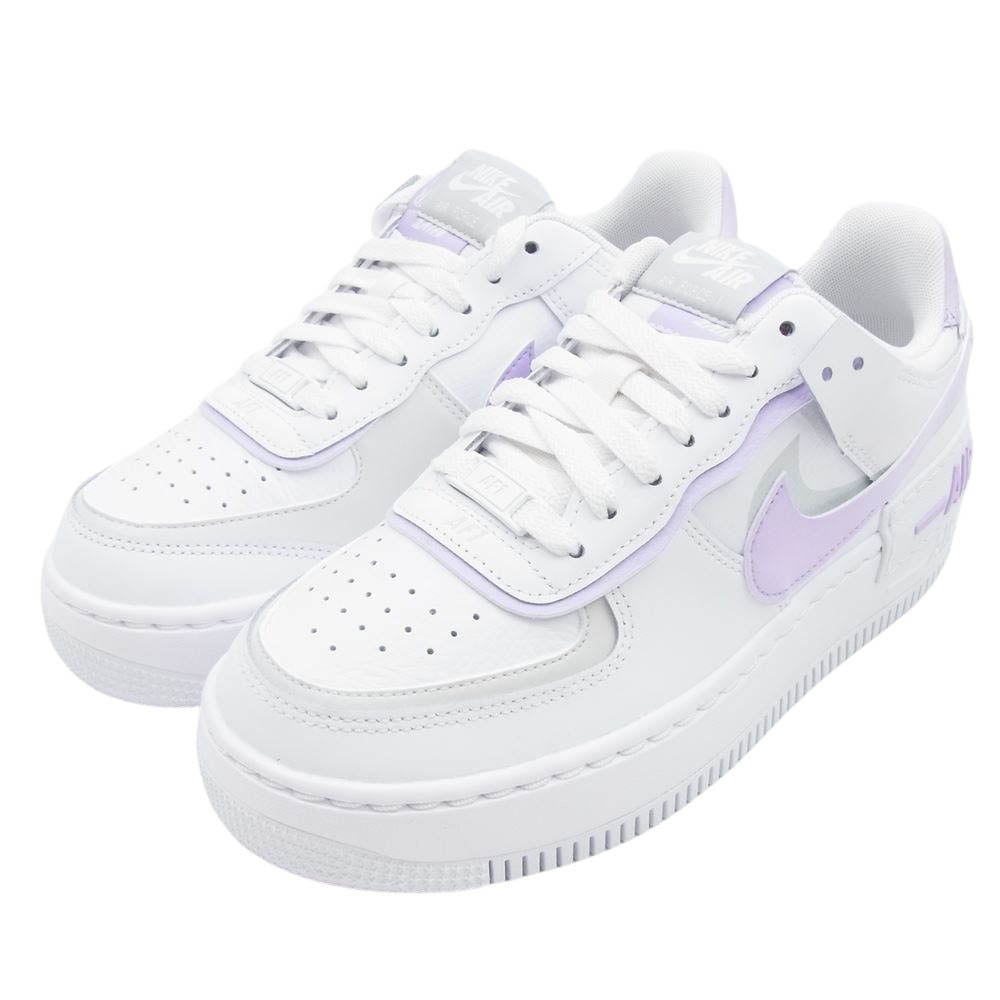 NIKE ナイキ FN6335-102 Womens Air Force 1 Shadow White Lilac Bloom Photon Dust ウィメンズ エアフォース1 シャドウ スニーカー ホワイト系 パープル系 24.5cm【新古品】【未使用】【中古】