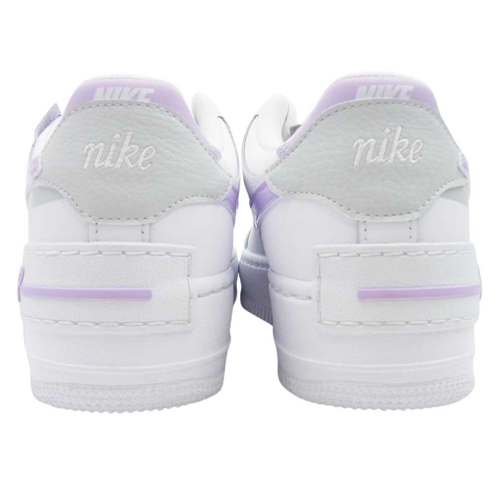 NIKE ナイキ FN6335-102 Womens Air Force 1 Shadow White Lilac Bloom Photon Dust ウィメンズ エアフォース1 シャドウ スニーカー ホワイト系 パープル系 24.5cm【新古品】【未使用】【中古】