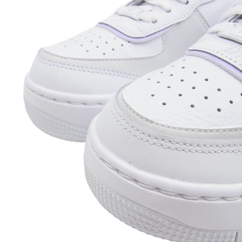 NIKE ナイキ FN6335-102 Womens Air Force 1 Shadow White Lilac Bloom Photon Dust ウィメンズ エアフォース1 シャドウ スニーカー ホワイト系 パープル系 24.5cm【新古品】【未使用】【中古】