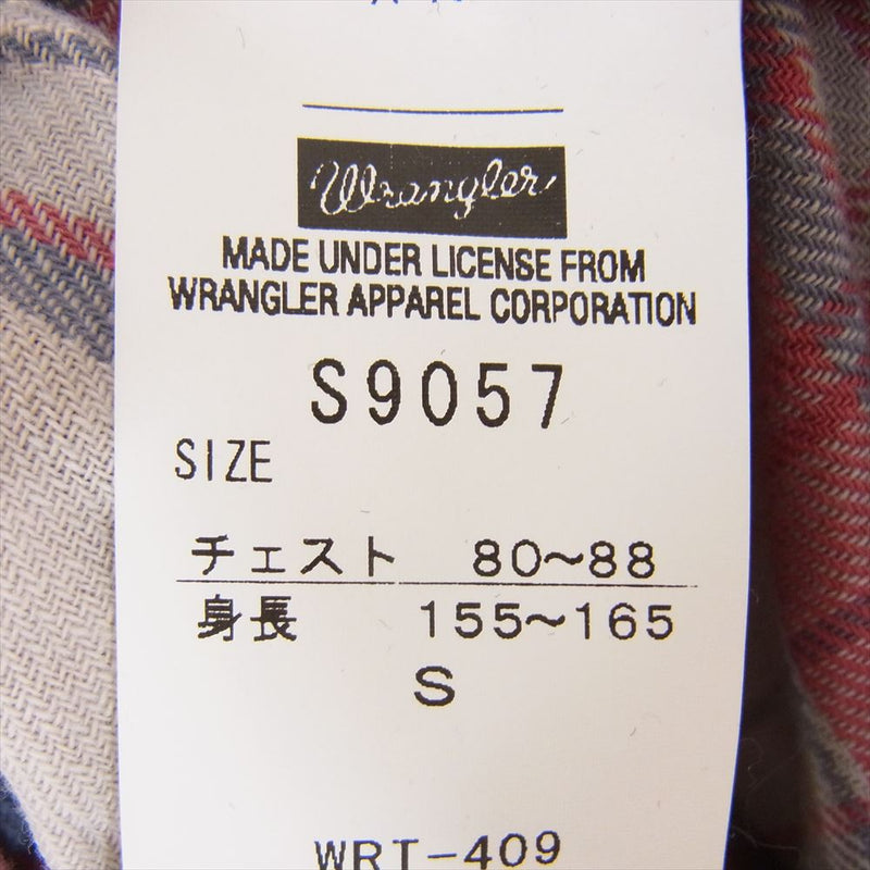 Wrangler ラングラー BEAMS 別注 ウエスタン チェック 長袖 シャツ S【中古】