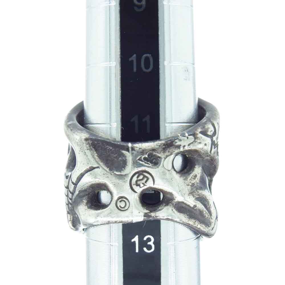 TRAVIS WALKER トラヴィスワーカー 10 Year Aniv LTD Edition 10周年 オリジナル スカル リング シルバー系 12.5号【中古】