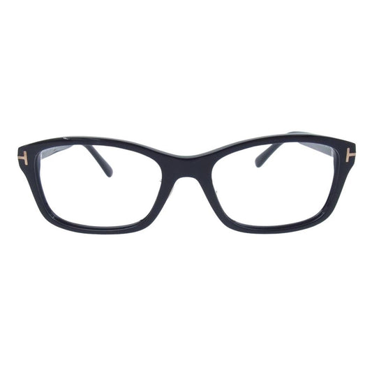 TOM FORD トムフォード TF5724-D-B セルフレーム プラスチック スクエア 伊達眼鏡 メガネ アイウェア ブラック系 56□19　145【中古】