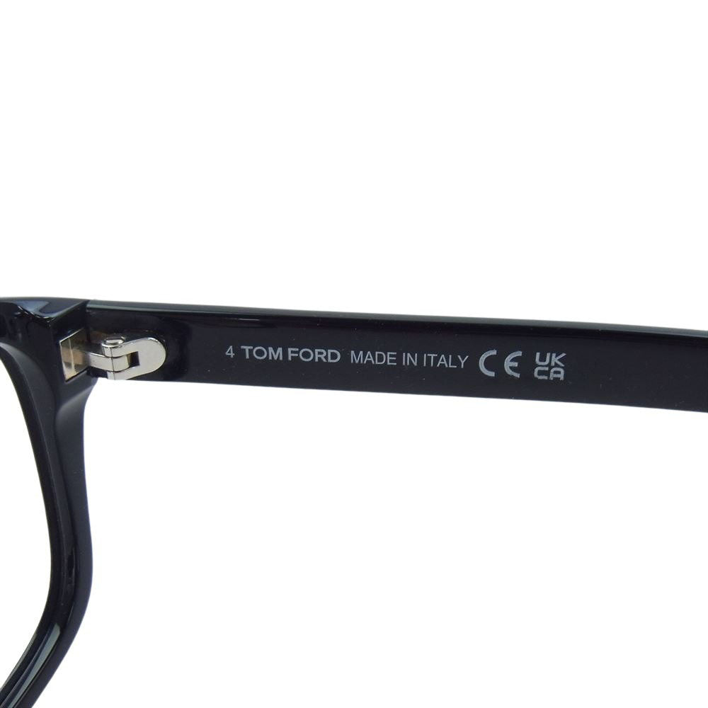 TOM FORD トムフォード TF5724-D-B セルフレーム プラスチック スクエア 伊達眼鏡 メガネ アイウェア ブラック系 56□19　145【中古】