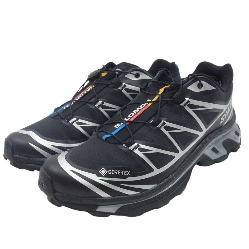 salomon サロモン 474506 XT-6 GTX GORE-TEX ゴアテックス スニーカー ローカット シューズ ブラック系【中古】