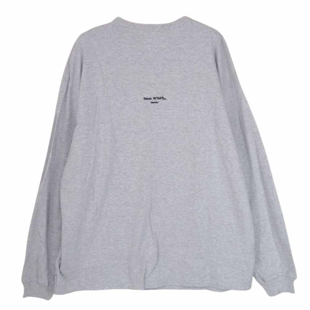 WTAPS ダブルタップス 24SS 241ATDT-CSM13 AII 02  LS  COTTON. IDENTITY コットンジャージー ロングスリーブ 長袖 Tシャツ グレー系 X02【中古】