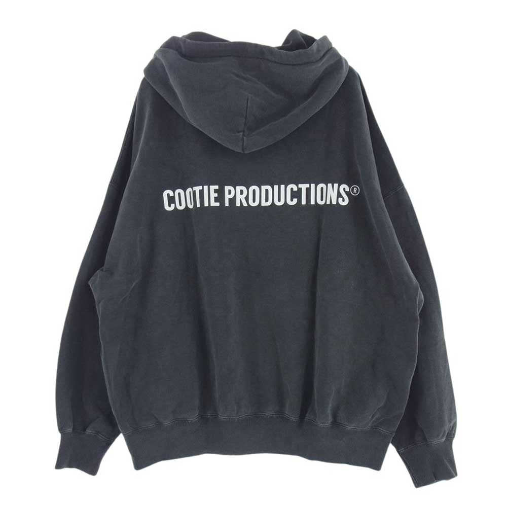 COOTIE クーティー 22AW CTE-22A307 Pigment Dyed Sweat Hoodie ピグメントダイスウェットフーディー スウェット パーカー グレー系 L【中古】