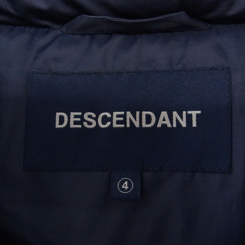 DESCENDANT ディセンダント 22AW 222BRDS-JKM03 MUMMY PADDING JACKET CACHALOT カシャロ 刺繍 マミー パディング ジャケット  ネイビー系 4【中古】