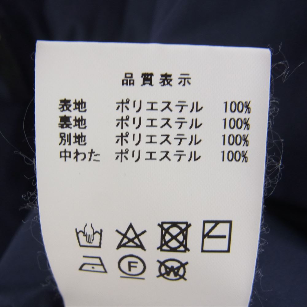 DESCENDANT ディセンダント 22AW 222BRDS-JKM03 MUMMY PADDING JACKET CACHALOT カシャロ 刺繍 マミー パディング ジャケット  ネイビー系 4【中古】