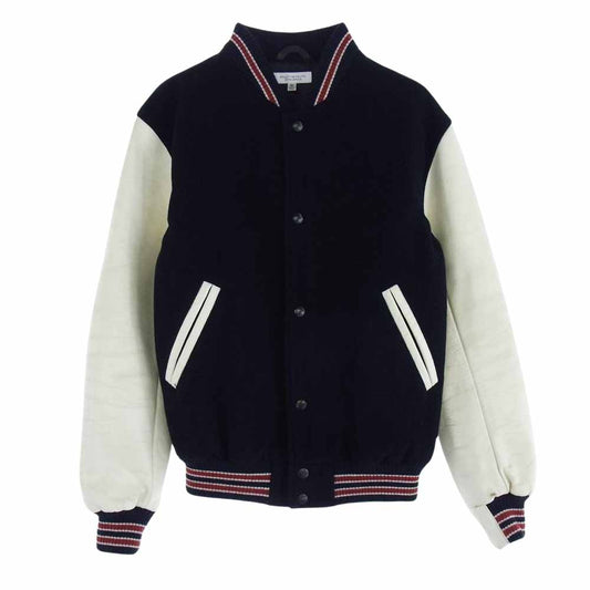 ビューティーアンドユース UNITED ARROWS ユナイテッドアローズ 袖レザー スタジャン ネイビー系 M【中古】