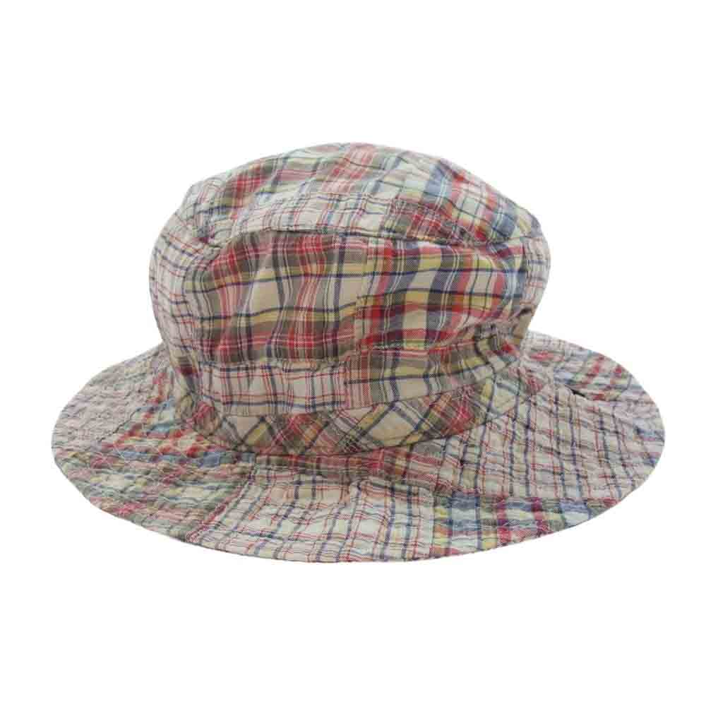 STUSSY ステューシー チェック バケット ハット レッド系 LARGE/X-LARGE【中古】