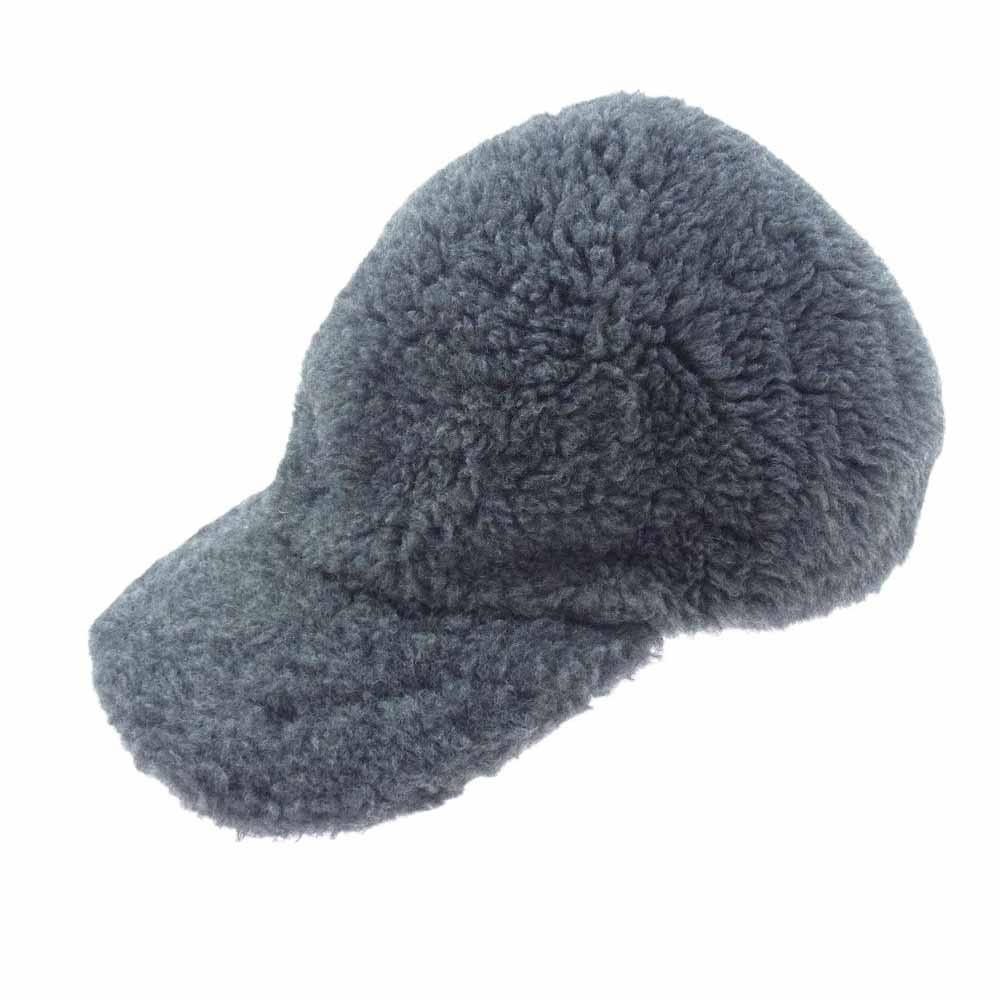 MAX MARA マックスマーラ GIMMY TEDDY BASEBALL CAP テディベア ベースボールキャップ キャップ アルパカ ボア キャップ グレー系【中古】
