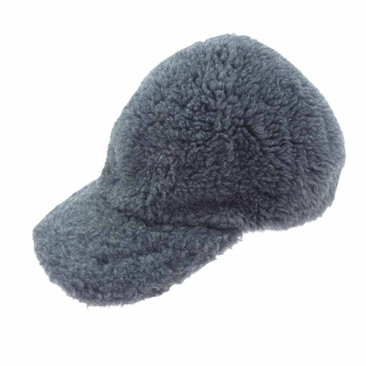 MAX MARA マックスマーラ GIMMY TEDDY BASEBALL CAP テディベア ベースボールキャップ キャップ アルパカ ボア キャップ グレー系【中古】