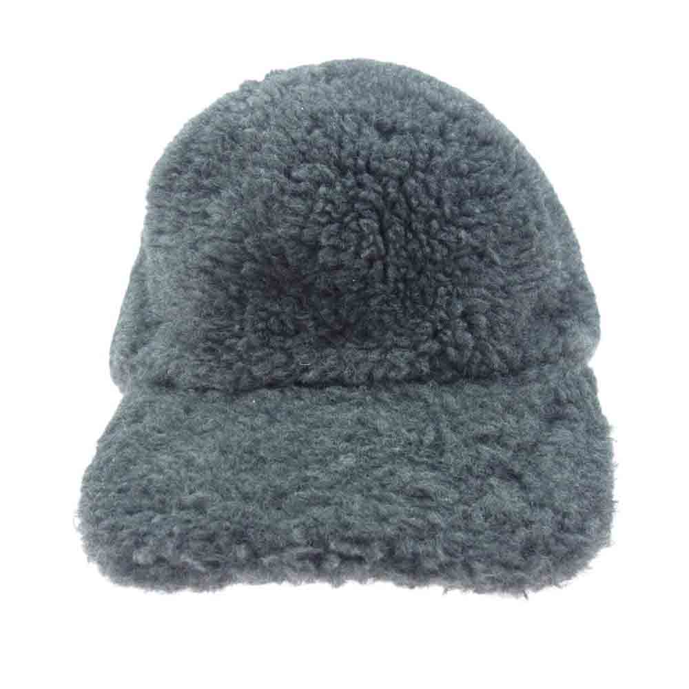 MAX MARA マックスマーラ GIMMY TEDDY BASEBALL CAP テディベア ベースボールキャップ キャップ アルパカ ボア キャップ グレー系【中古】