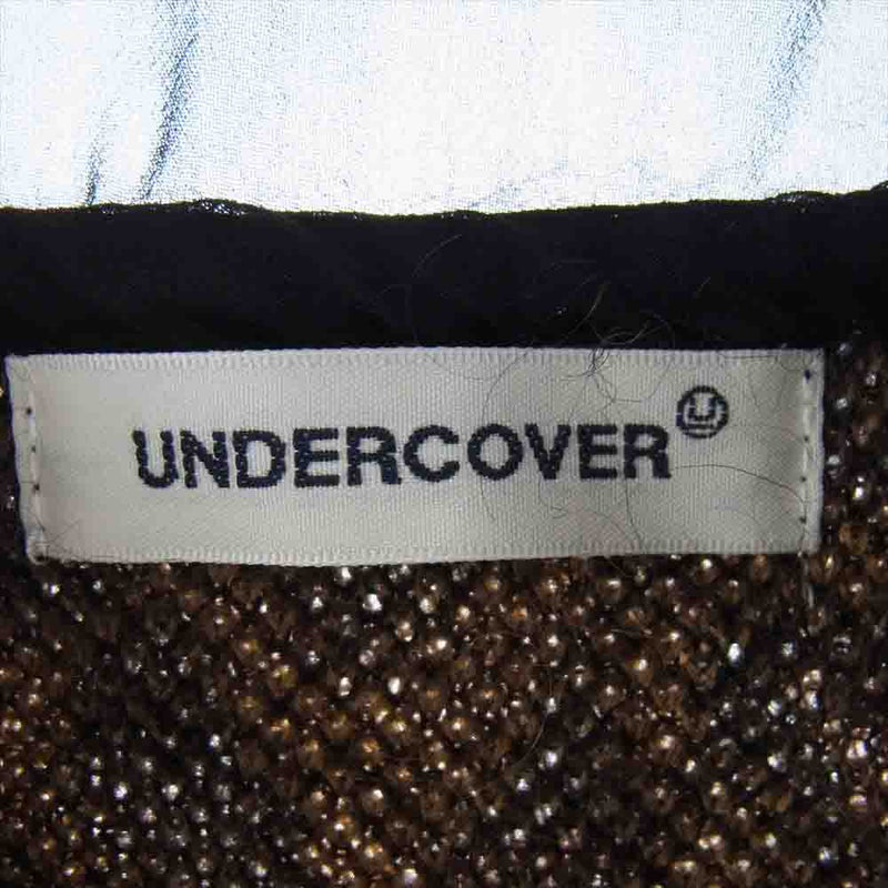 UNDERCOVER アンダーカバー 23AW UP2C1905 ウール モヘア レオパ―ド ニット カーディガン ブラック系 ブラウン系 1【中古】