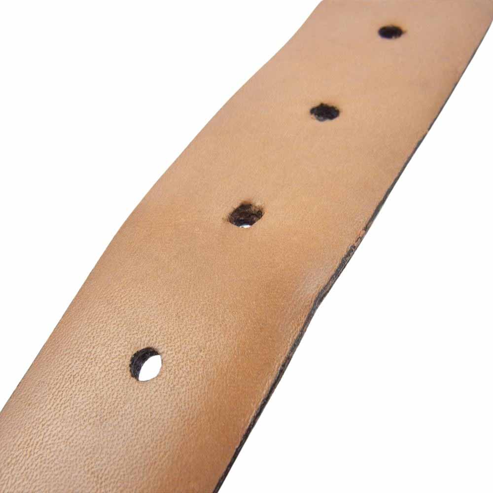 マーティンディングマン USA製 レザー ベルト ダークブラウン系【中古】