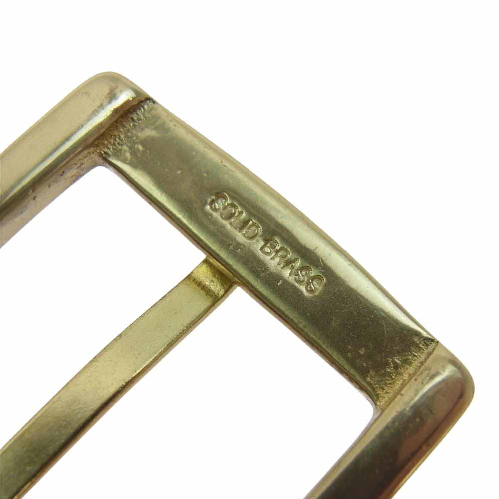 マーティンディングマン USA製 レザー ベルト ダークブラウン系【中古】