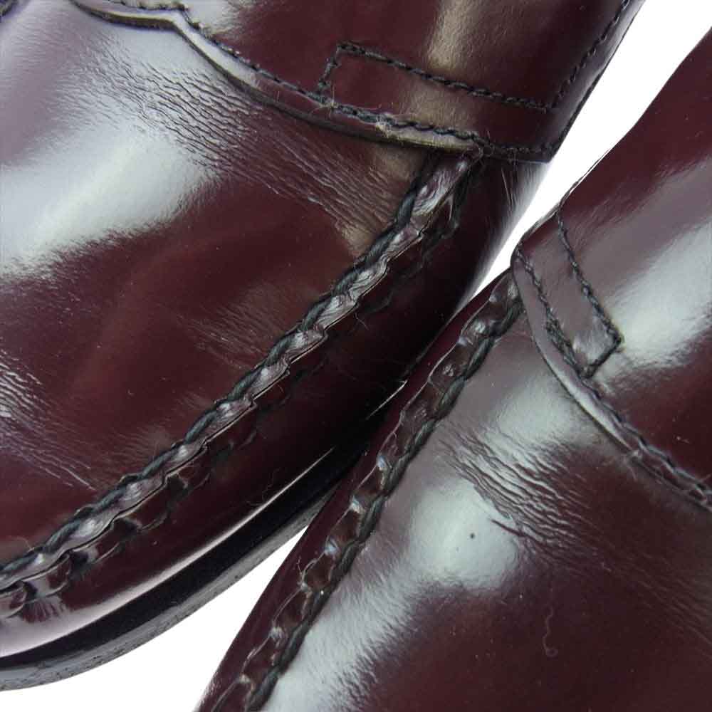 ジーエイチバス 2005 647 ブルゴーニュ コイン ローファー ワインレッド系 8.5【中古】