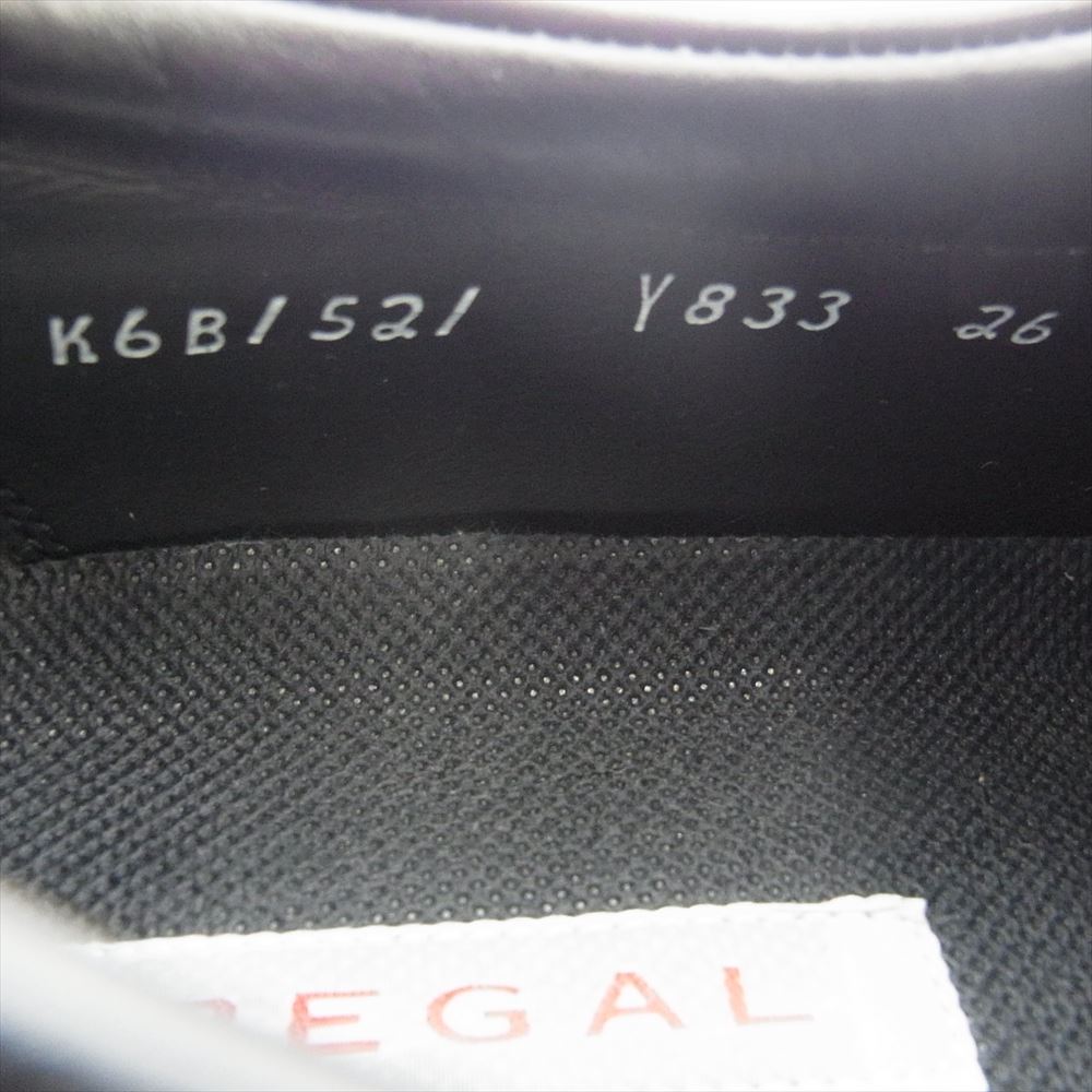 REGAL リーガル Y833 ステッチダウン ビジネス レザー シューズ  ブラック系 26cm【中古】