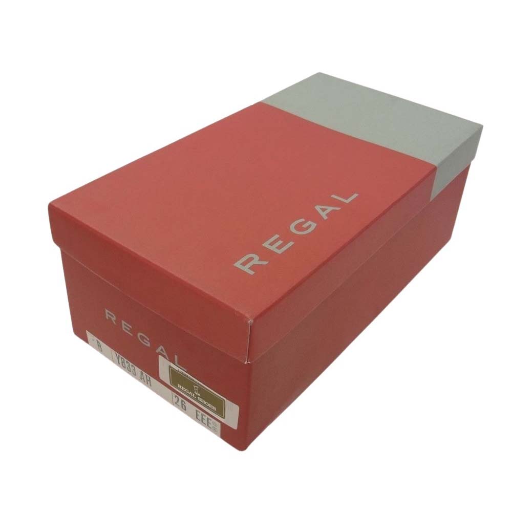 REGAL リーガル Y833 ステッチダウン ビジネス レザー シューズ  ブラック系 26cm【中古】