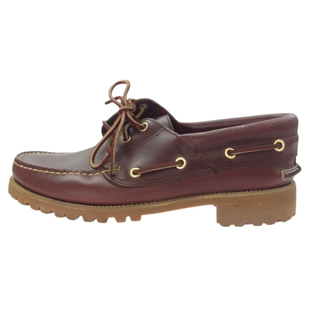 REGAL リーガル JE-38 レザー デッキ シューズ バーガンディ系 26cm