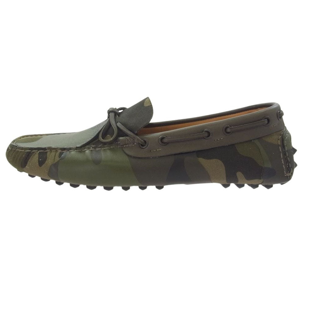 VALENTINO ヴァレンティノ GARAVANI カモフラ柄 ロックスタッズソール ドライビングシューズ 43【中古】