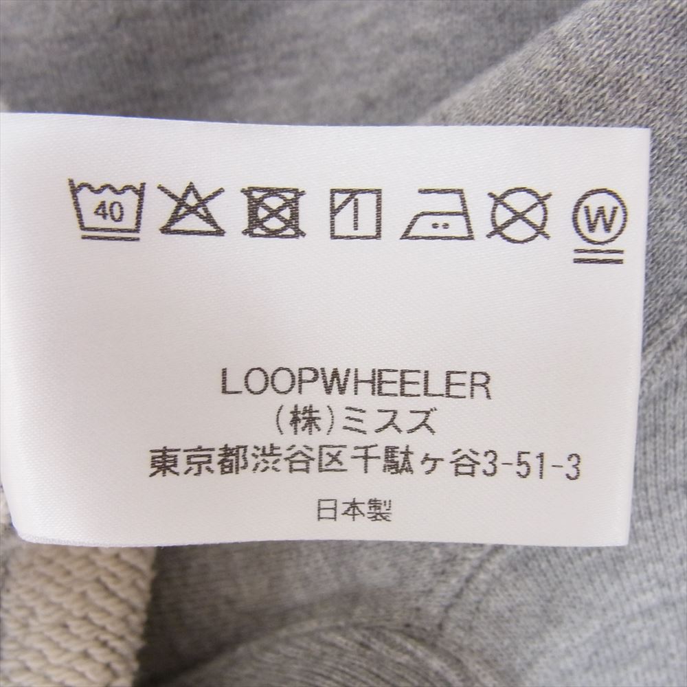 LOOPWHEELER ループウィラー x BEAMS PLUS ビームスプラス 別注 日本製 両V クルーネック スウェット グレー系 M【中古】