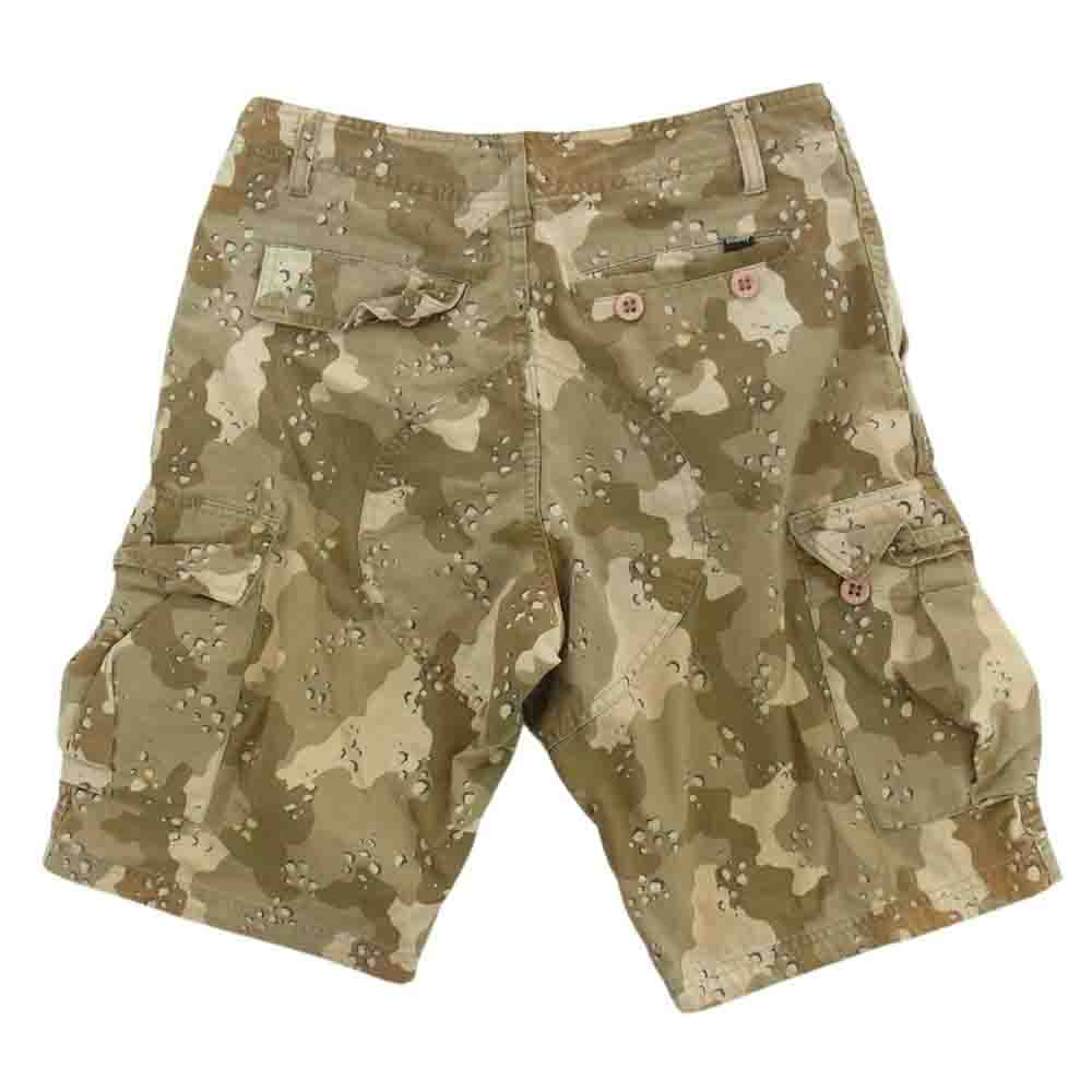 STUSSY ステューシー AUTHENTIC GEAR オーセンティック ショーツ カモ柄  カーキ系 28【中古】