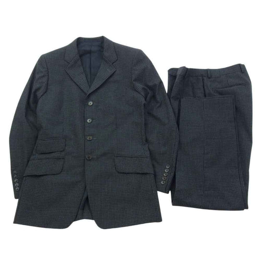 Paul Smith ポール・スミス チェック柄 スーツ ジャケット スラックスパンツ セットアップ グレー系 M【中古】