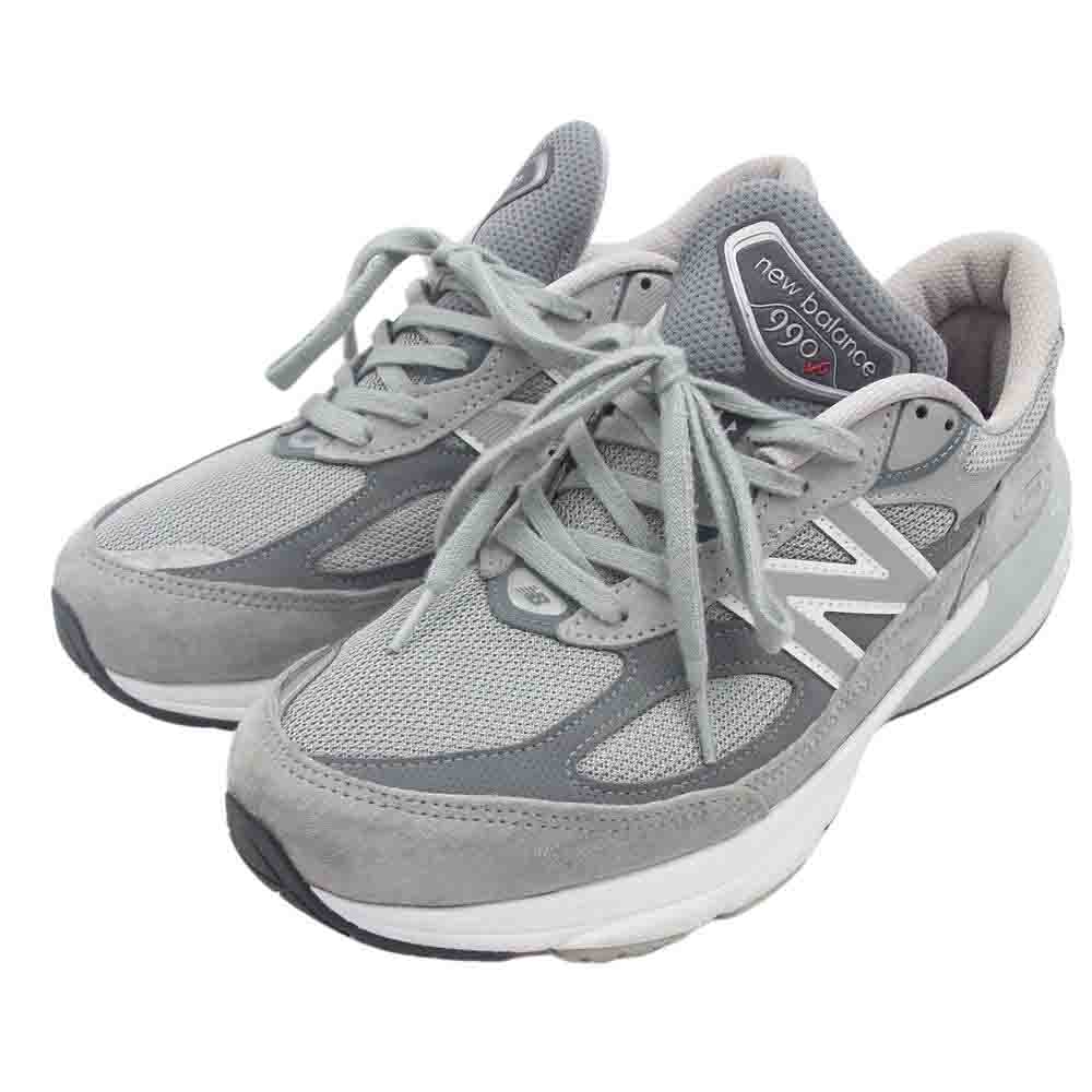 NEW BALANCE ニューバランス M990GL6 V6 スウェード ローカット スニーカー  グレー系 29cm【中古】