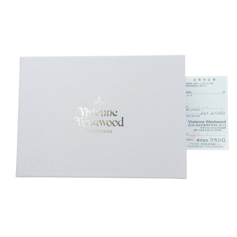 Vivienne Westwood ヴィヴィアンウエストウッド EXECUTIVE ORB オーブ がま口 口金 二つ折り 財布 ウォレット  ワインレッド系【中古】