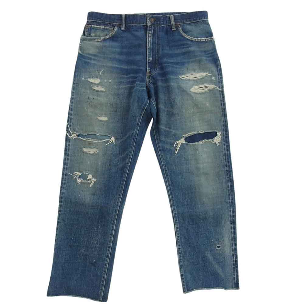 VISVIM ビズビム 18SS 0118105005041 SS JOURNEYMAN PANTS TACKED CRUSH クラッシュ ジャーニーマン デニム パンツ インディゴブルー系  インディゴブルー系 2【中古】