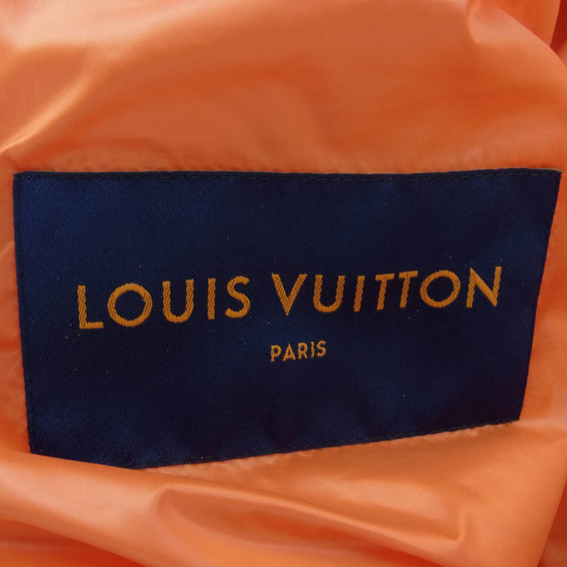 LOUIS VUITTON ルイ・ヴィトン 23SS RM221Q DH1 HLB51E モノグラム フラワー キルティング ブルゾン 中綿 ジャケット オレンジ系 48【新古品】【未使用】【中古】