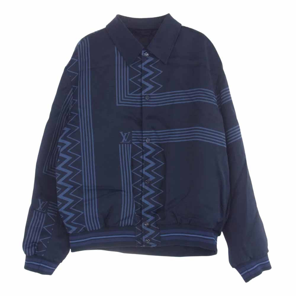 LOUIS VUITTON ルイ・ヴィトン 22AW RM222V MW1 HNB20E レーヨン カラコラム スーベニア コーチ ブルゾン ジャケット ネイビー系【美品】【中古】