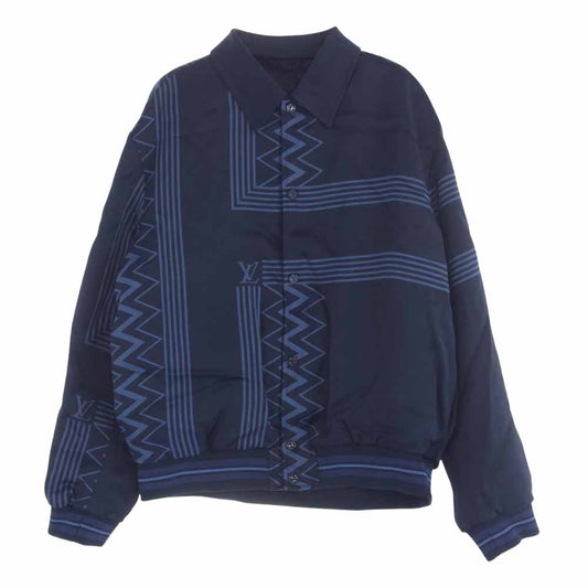 LOUIS VUITTON ルイ・ヴィトン 22AW RM222V MW1 HNB20E レーヨン カラコラム スーベニア コーチ ブルゾン ジャケット ネイビー系【美品】【中古】