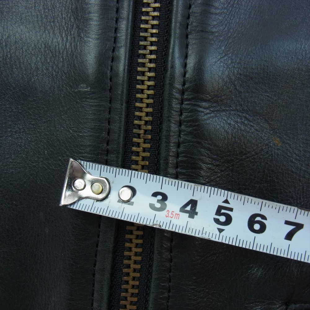 KADOYA カドヤ K'S LEATHER 牛革 レザー ベスト  ブラック系 L【中古】