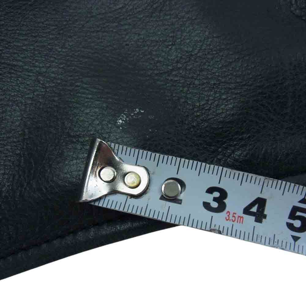 KADOYA カドヤ K'S LEATHER 牛革 レザー ベスト  ブラック系 L【中古】