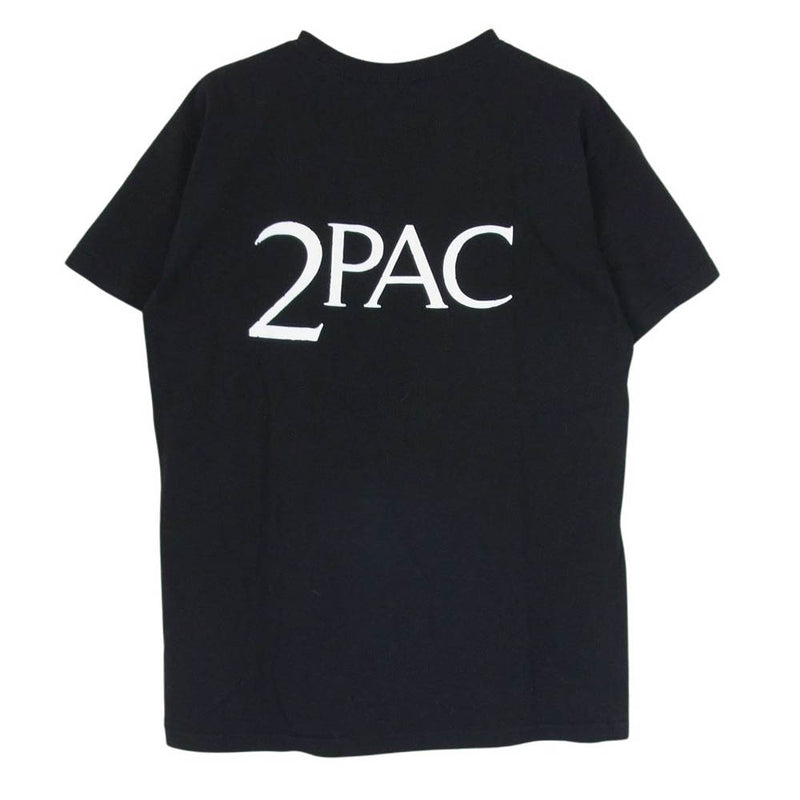 WACKO MARIA ワコマリア 23SS TUPAC-WM-TEE01 TUPAC CREW NECK T-SHIRT TYPE-1 フォト Tシャツ 半袖 ブラック系 M【中古】