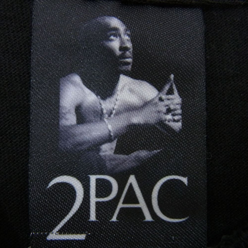 WACKO MARIA ワコマリア 23SS TUPAC-WM-TEE01 TUPAC CREW NECK T-SHIRT TYPE-1 フォト Tシャツ 半袖 ブラック系 M【中古】