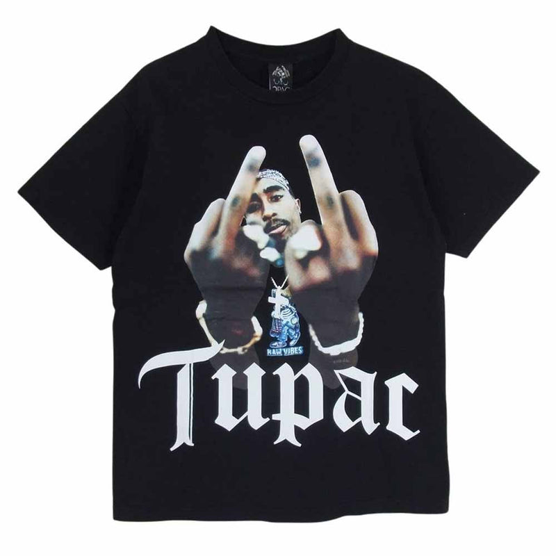 WACKO MARIA ワコマリア 23SS TUPAC-WM-TEE02 2PAC T-SHIRT TYPE-2 フォト プリント Ｔシャツ 半袖  ブラック系 M【中古】