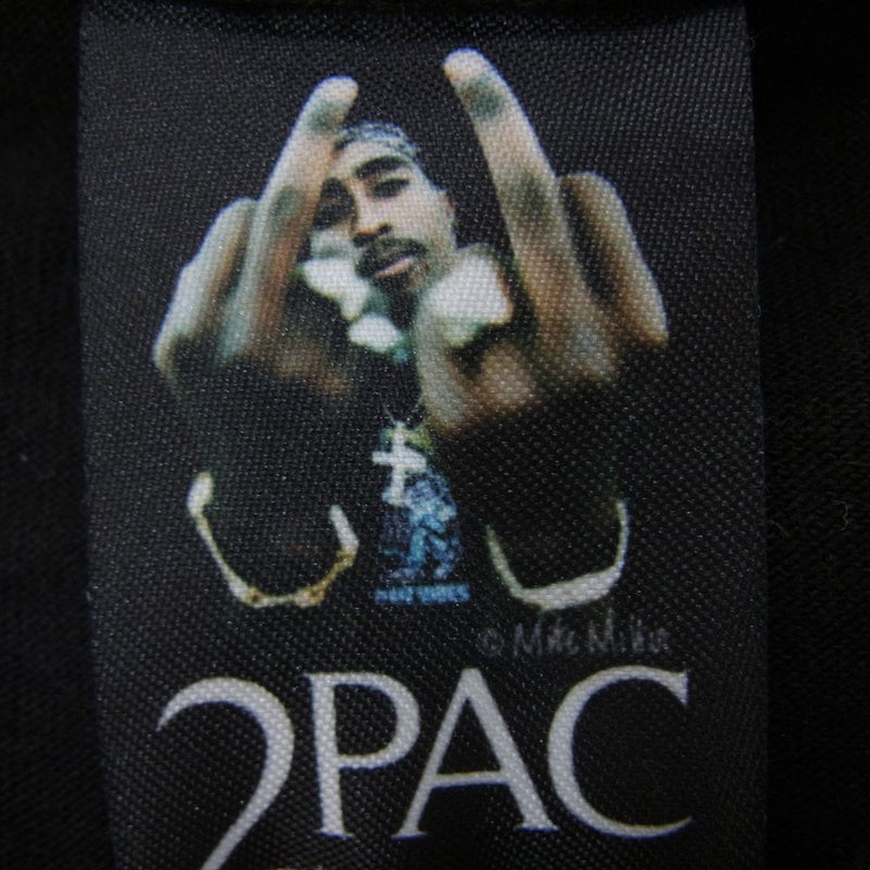 WACKO MARIA ワコマリア 23SS TUPAC-WM-TEE02 2PAC T-SHIRT TYPE-2 フォト プリント Ｔシャツ 半袖  ブラック系 M【中古】