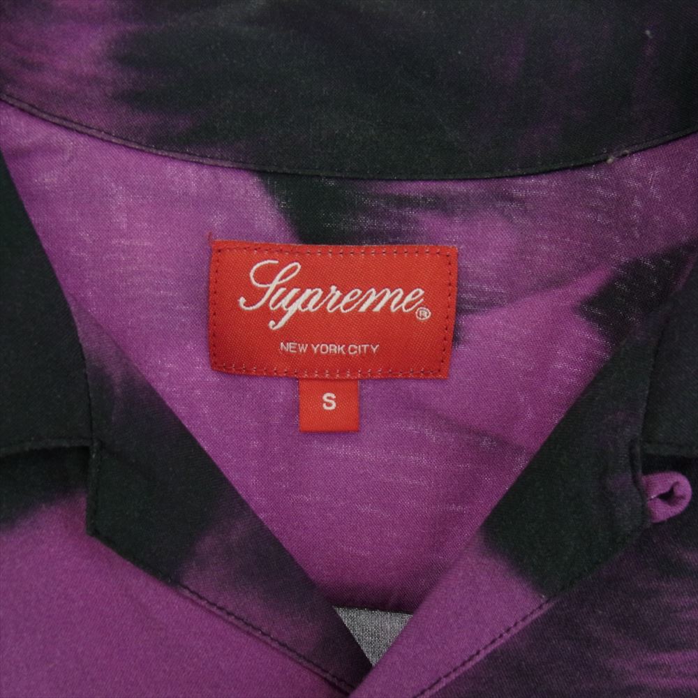 Supreme シュプリーム 19SS Bela Lugosi Rayon Shirt オープンカラー レーヨン シャツ ブラック系 パープル系 S【中古】