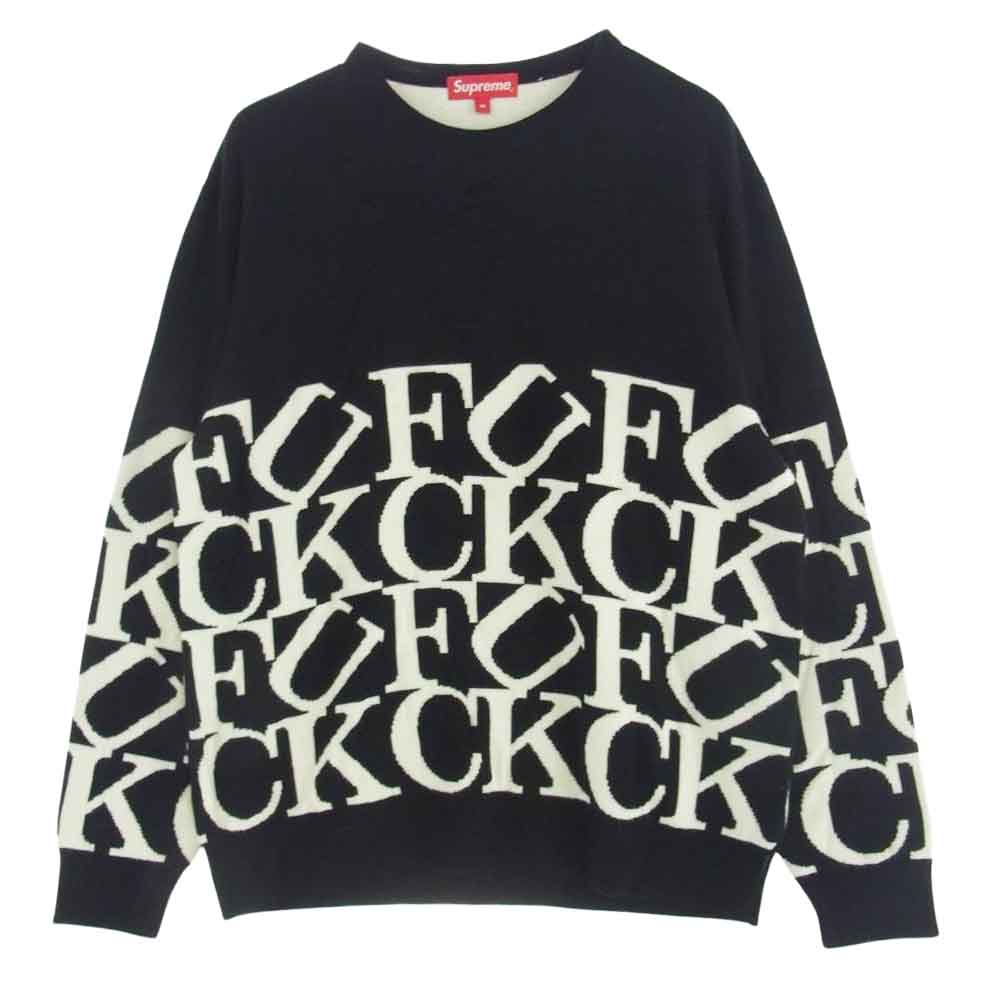 Supreme シュプリーム 20AW Fuck Sweater ファック ニット セーター ブラック系 M【中古】