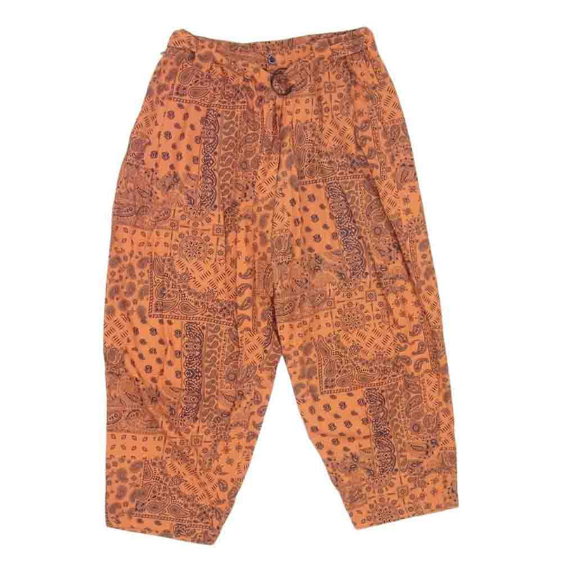 タイトブース プロダクション 23SS SS23-B06 PAISLEY BALLOON PANTS ペイズリー バルーン パンツ オレンジ系 M【中古】