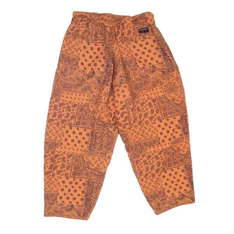 タイトブース プロダクション 23SS SS23-B06 PAISLEY BALLOON PANTS ペイズリー バルーン パンツ オレンジ系 M【中古】