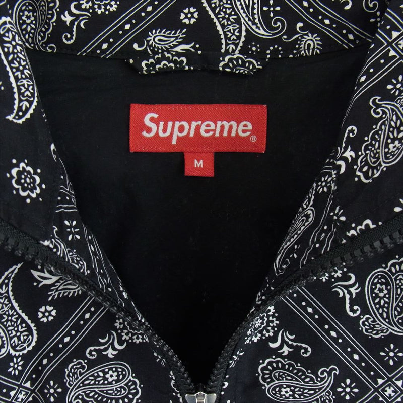 Supreme シュプリーム 18SS Bandana Track Jacket バンダナ トラック ジャケット ブラック系 M【中古】