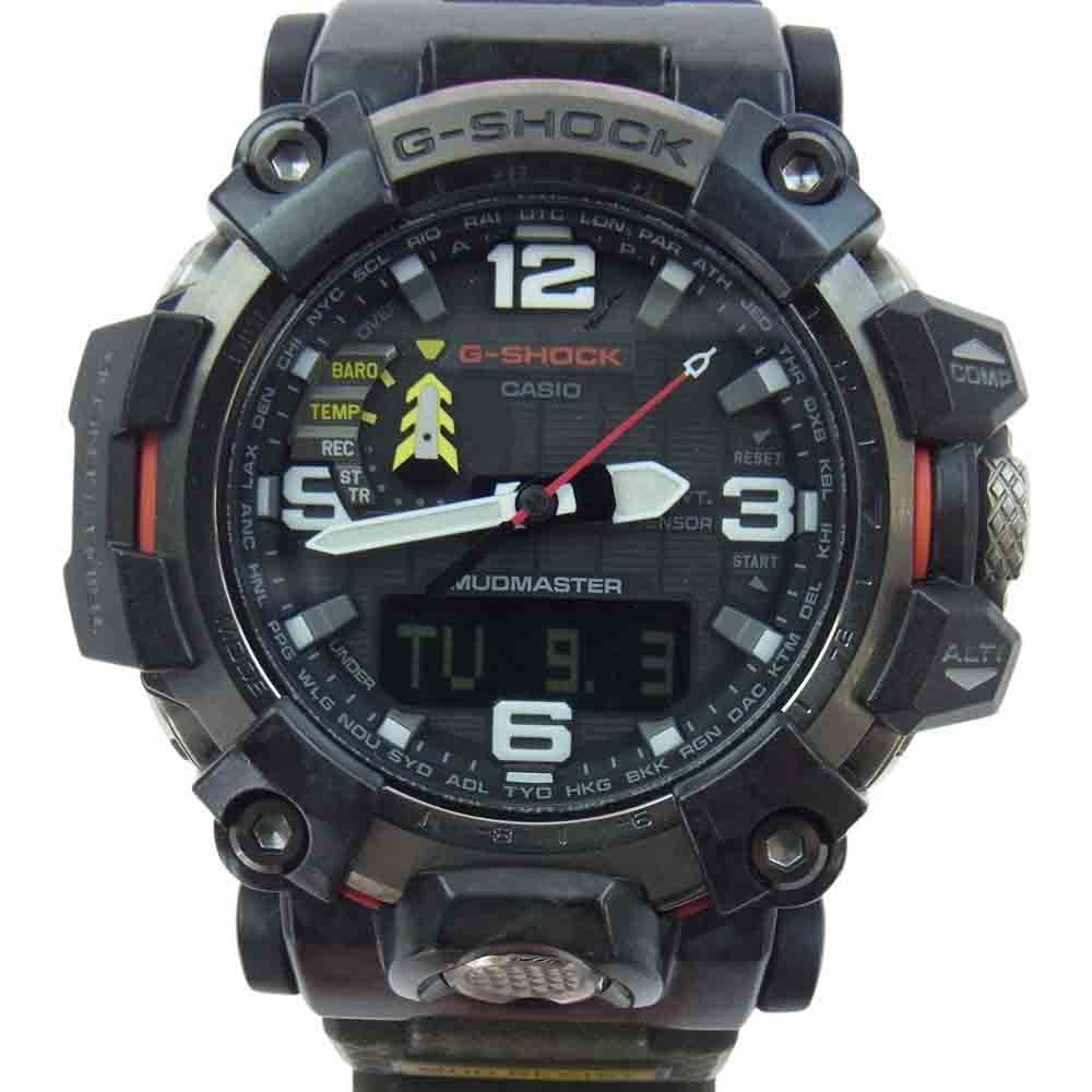 G-SHOCK ジーショック GWG-2000-1A3JF MASTER OF G MUDMASTER マッドマスター ソーラー電波モデル ブラック系 グリーン系【中古】