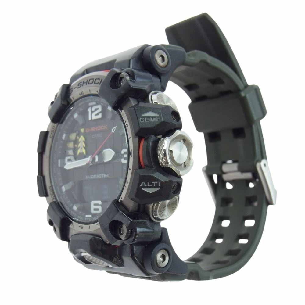 G-SHOCK ジーショック GWG-2000-1A3JF MASTER OF G MUDMASTER マッドマスター ソーラー電波モデル ブラック系 グリーン系【中古】