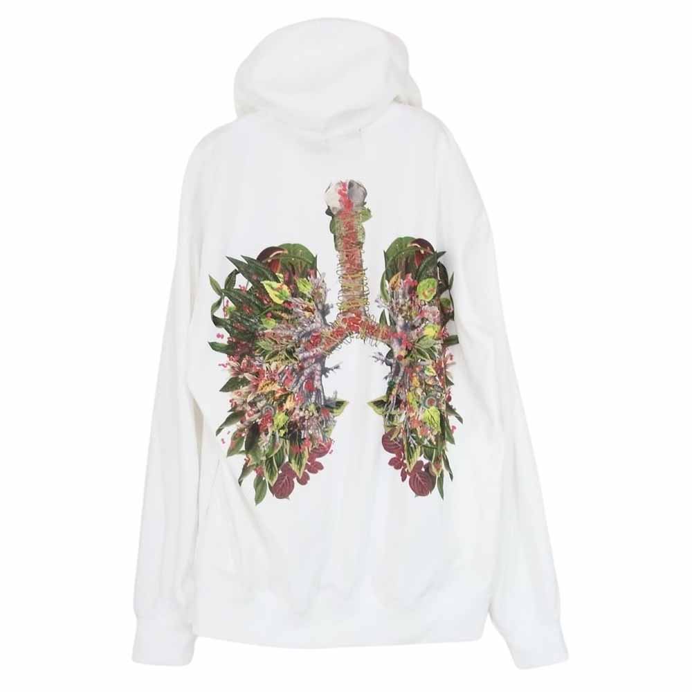 COMME des GARCONS HOMME PLUS コムデギャルソンオムプリュス AD2021 PI-T022 Bedelgeuse Graphic Hooded Sweatshirt ベデルギウス グラフィック フーデッド スウェットシャツ ホワイト系 L【中古】